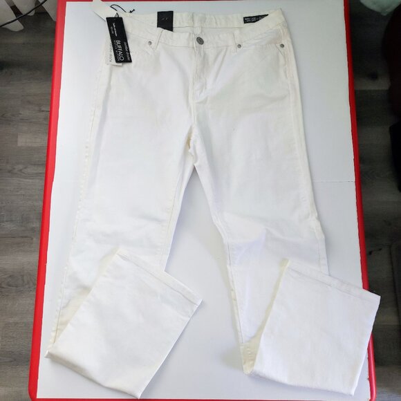 Buffalo David Bitton jeans Misha mid-rise straight leg stretch women's sz 12x32 - Picture 1 of 13